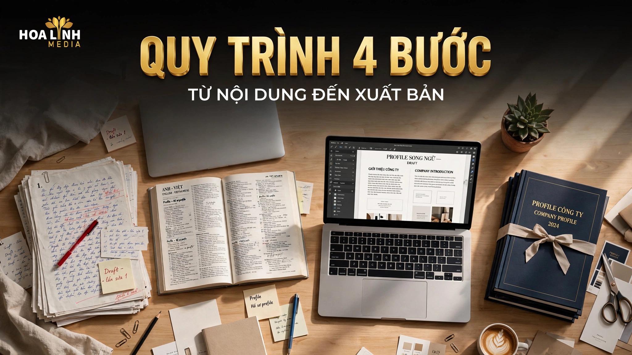 Quy trình thiết kế profile song ngữ 4 bước